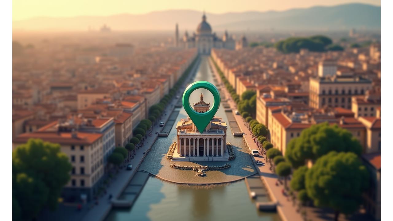 Posizione su mappa dell'ufficio Cronos Vita a Via della Conciliazione, Roma