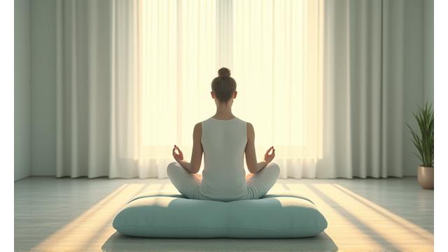 Meditazione in un ambiente calmo