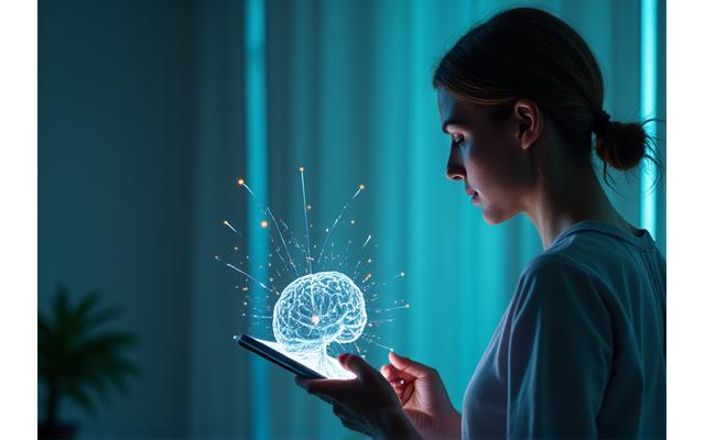 Persona concentrata che risolve un puzzle digitale