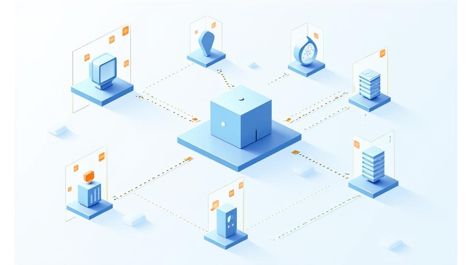 Infografica che illustra il flusso dei dati personali e le misure di protezione con icone di lucchetto, privacy e dati.